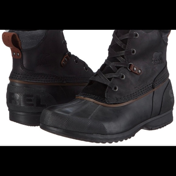 Sorel Ankeny Men’s Black Duck Boot - Picture 2 of 9